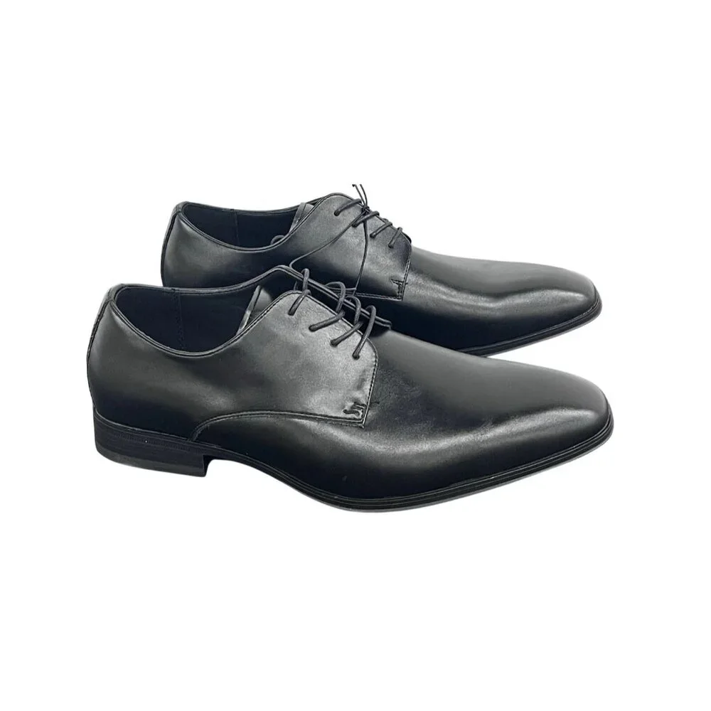Perry Ellis Men's 9 Leather Dress Shoes Lace-up Oxford Smooth Buffed Business